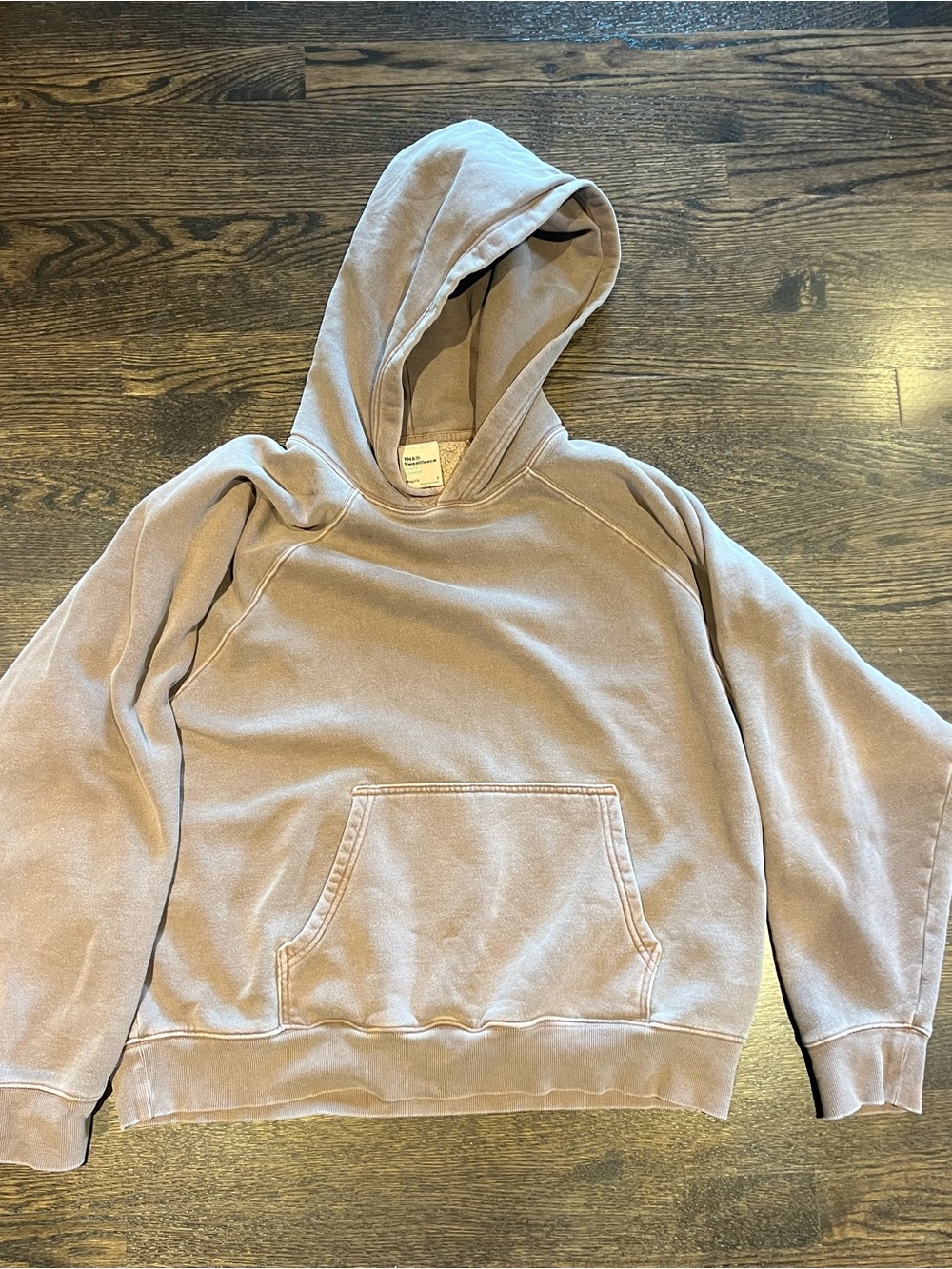 TNA Mega Raglan Hoodie in Washed Taup